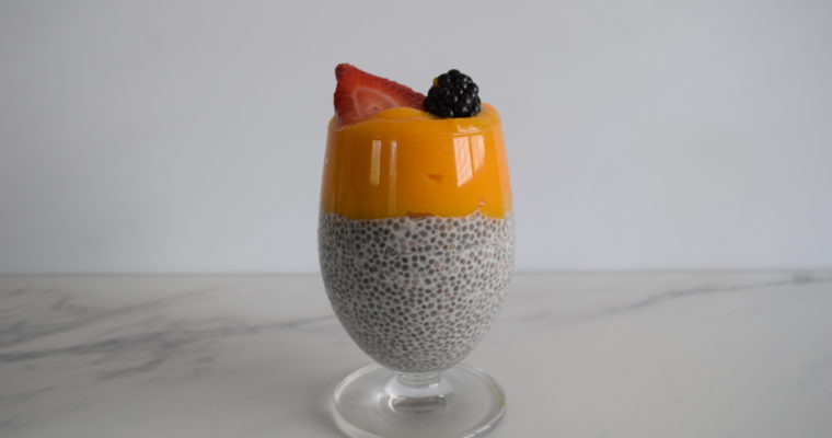 Chia Pudding with Mango Puree