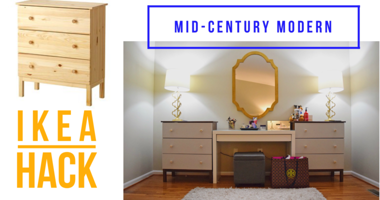 Mid-Century Modern Dresser | A West Elm Inspired IKEA Hack