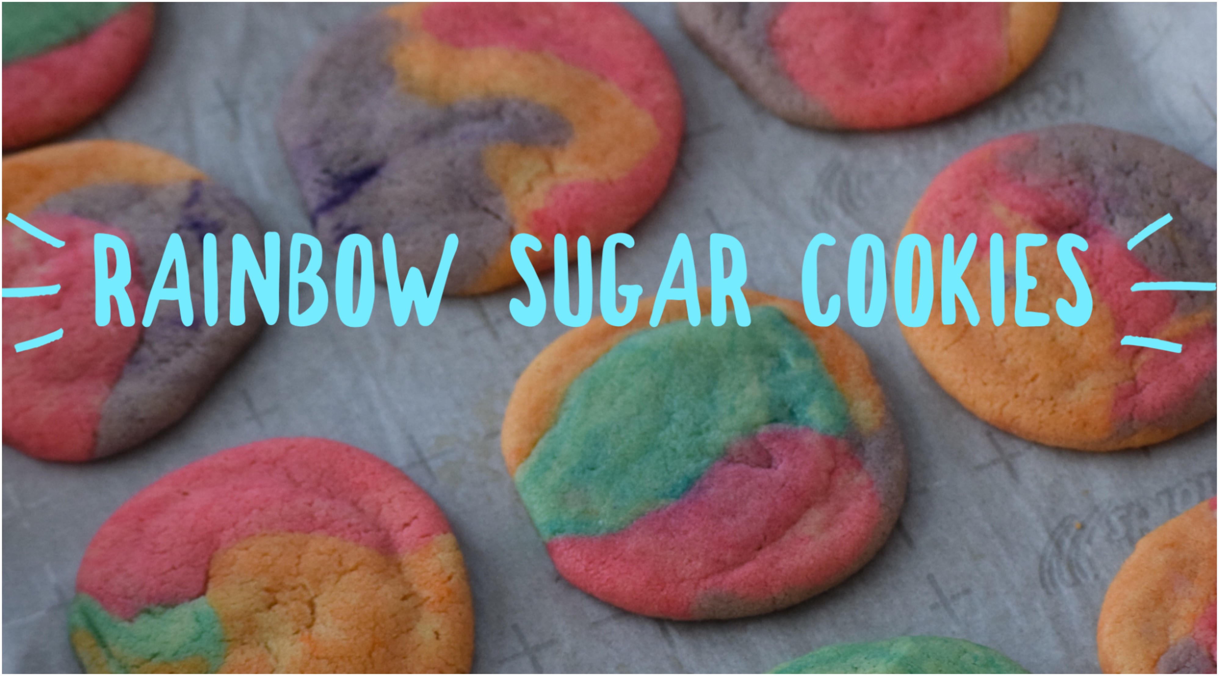 Rainbow Sugar Cookies