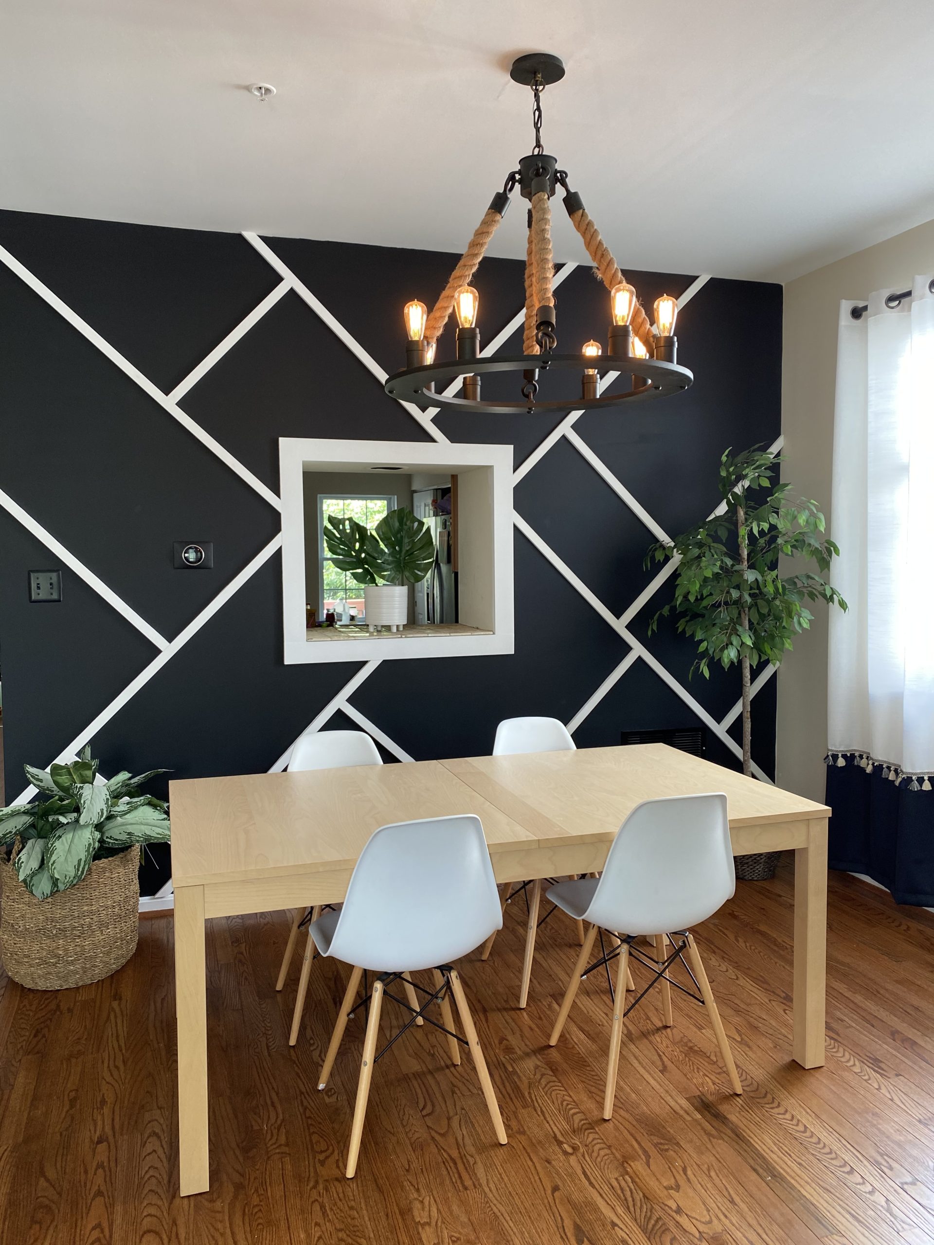 Dining Room Black Accent Wall