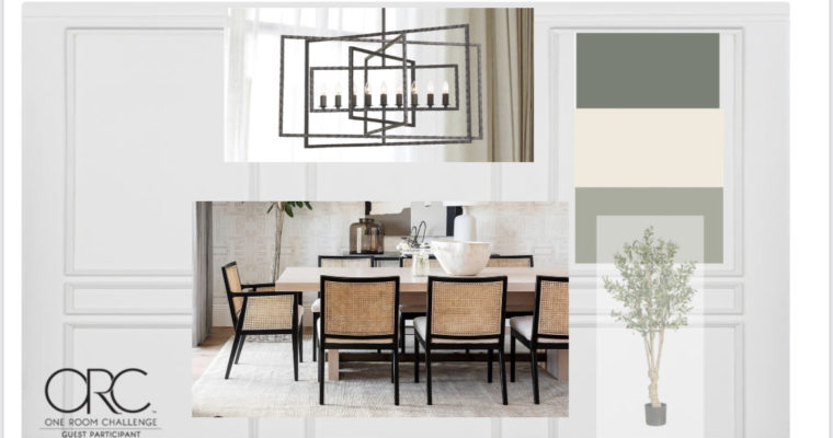 One Room Challenge Week 1- Dining Room Design