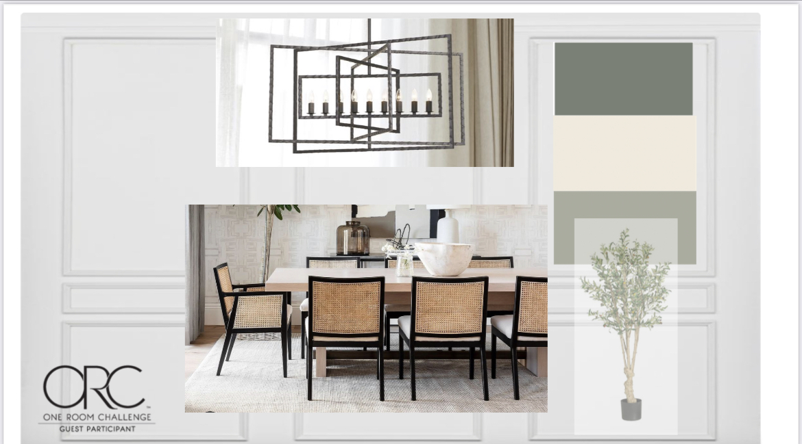 One Room Challenge Week 1- Dining Room Design