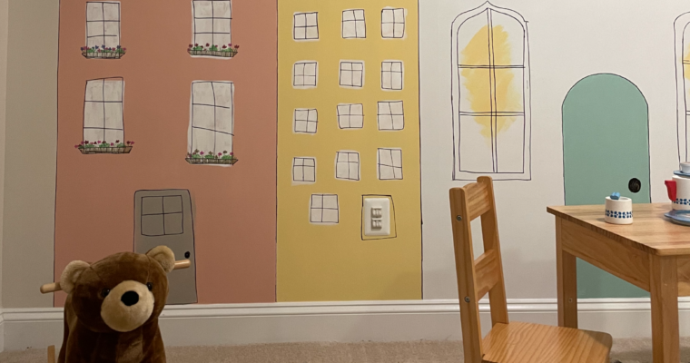 Playroom Mural Featuring HGTV Home by Sherwin-Williams