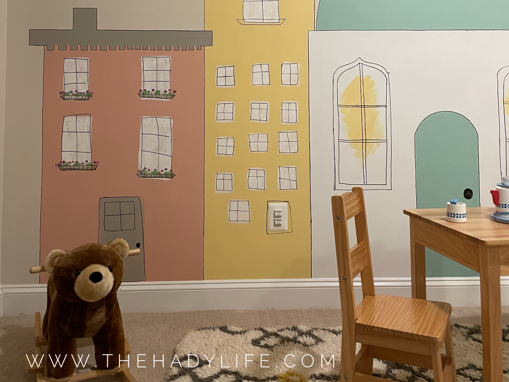 Playroom Mural Featuring HGTV Home by Sherwin-Williams