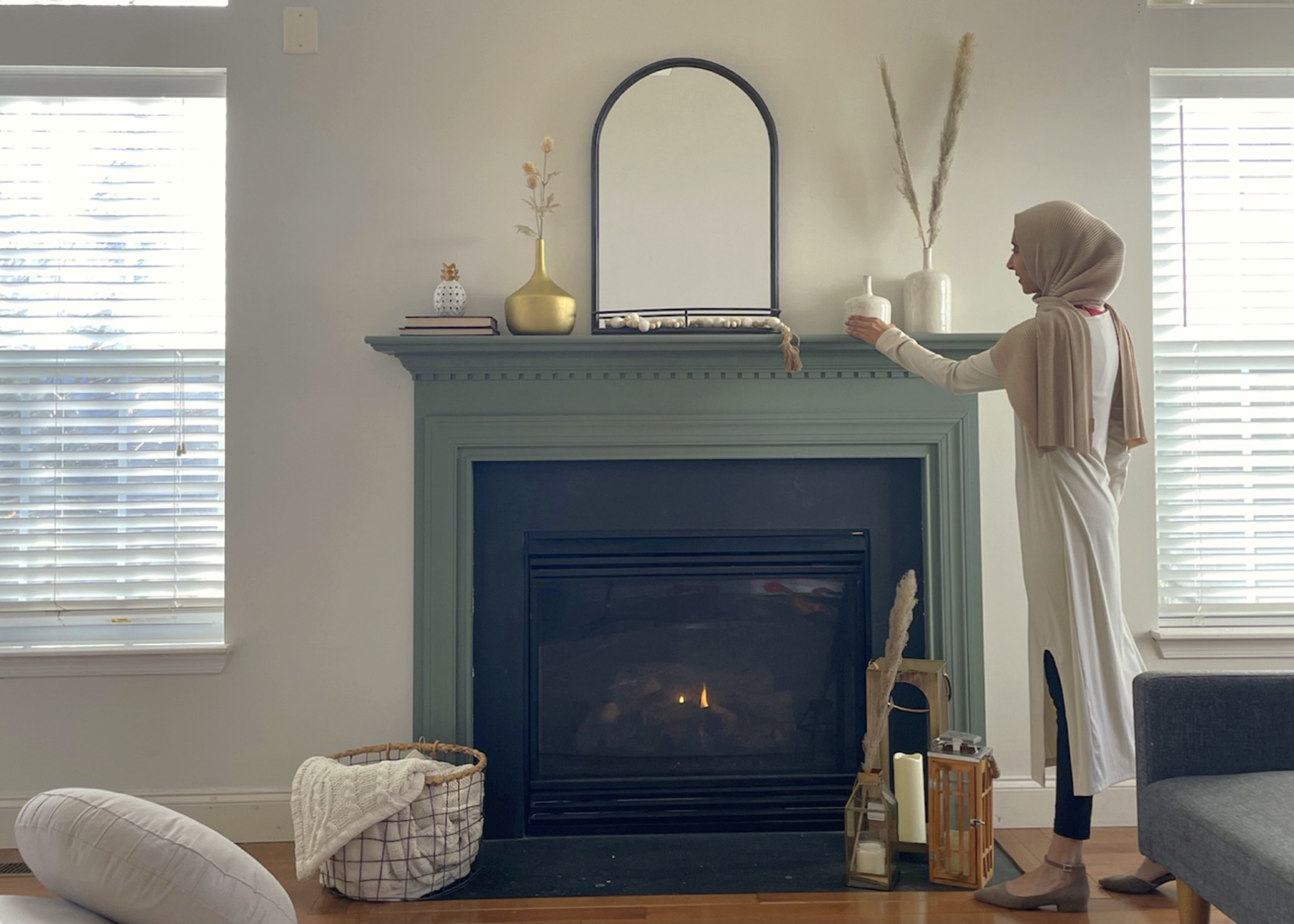 Fireplace Refresh Feat HGTV® Home by Sherwin-Williams 2022 Color Collection of the Year