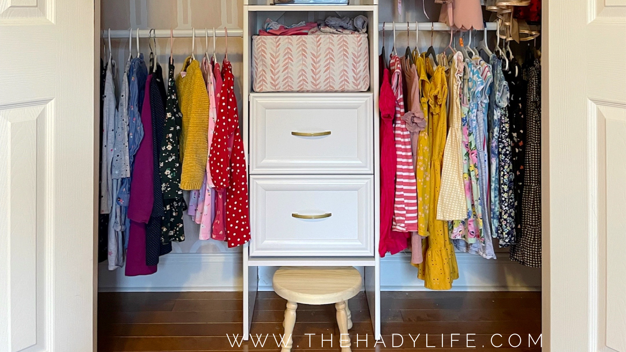 Girls Bedroom Closet Makeover