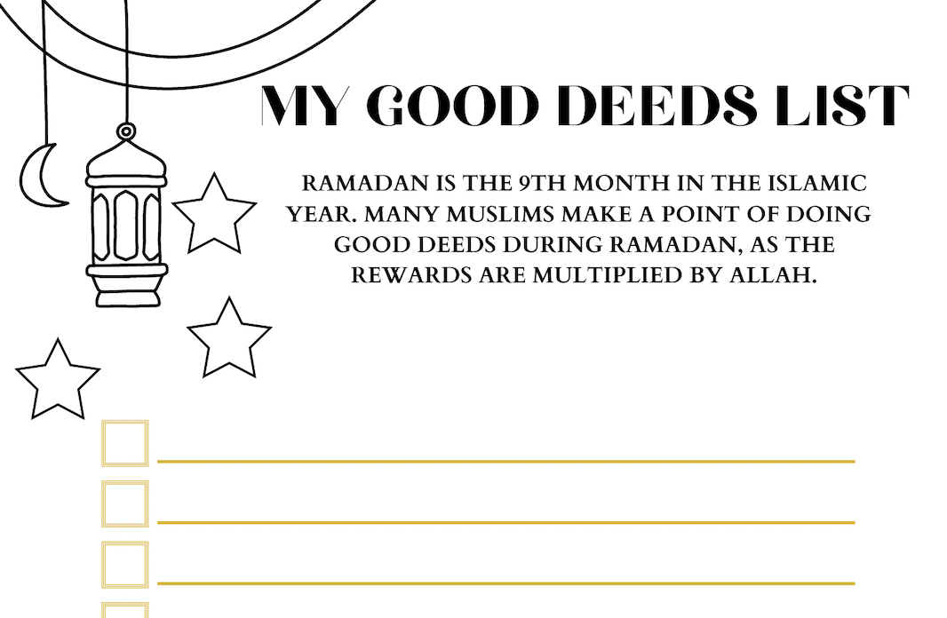 My Good Deed List